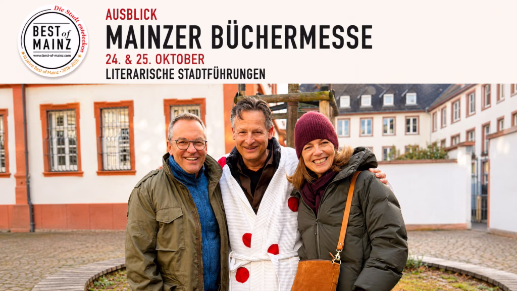 Peter Metzdorf, Peter Jackob und Stefanie Jung freuen sich auf die Büchermesse 2026 in der Akademie der Wissenschaften.